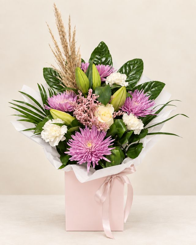 Pink pampas bouquet 