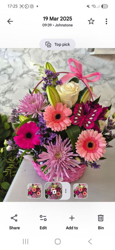 Get well soon basket arrangement 