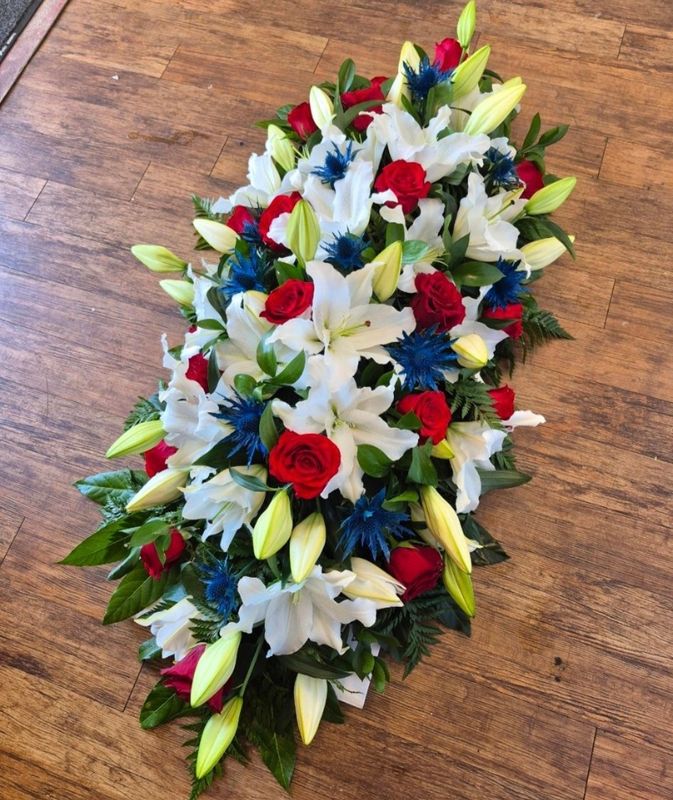Ibrox Casket spray