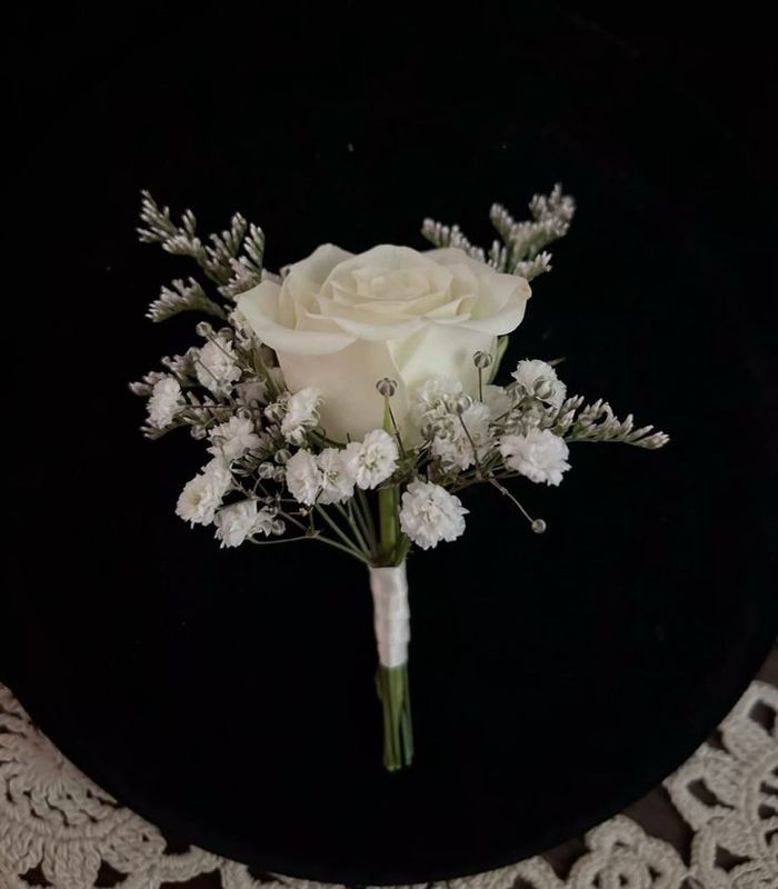 Artificial Rose Buttonhole