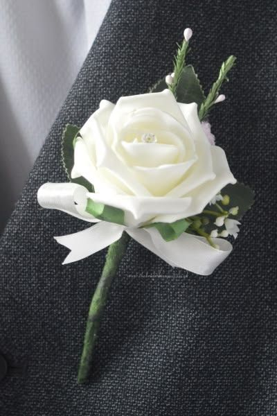 Artificial Rose Buttonhole
