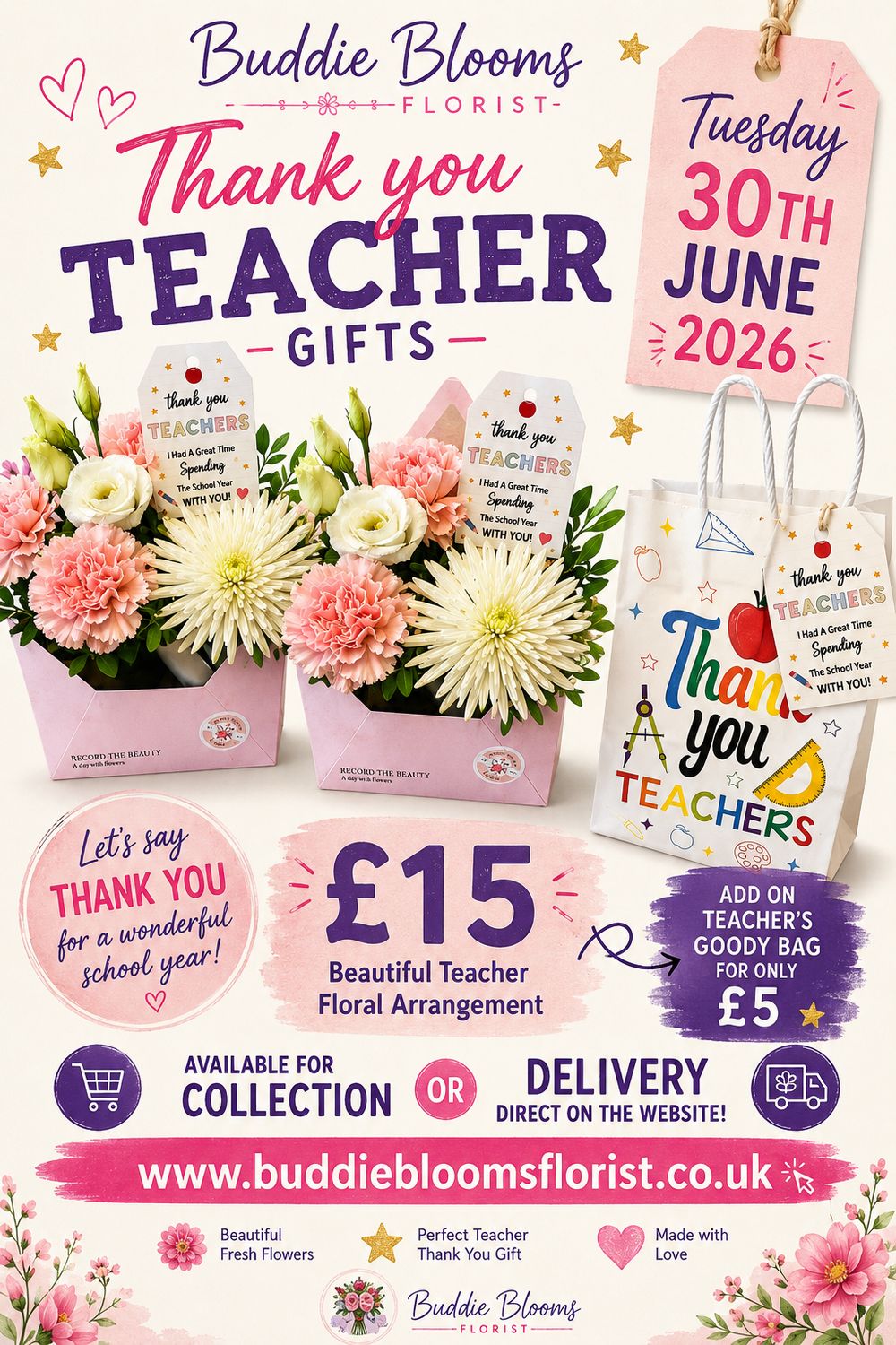 Thank you Teacher envelope pastels