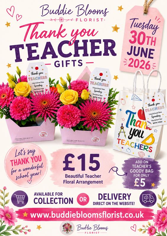Thank you Teacher envelope brights