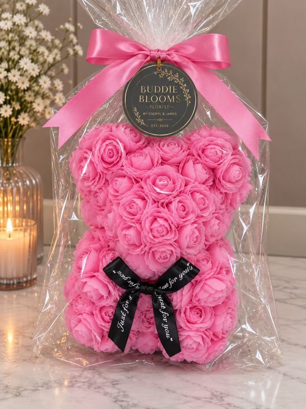 Forever rose Bear gift wrapped