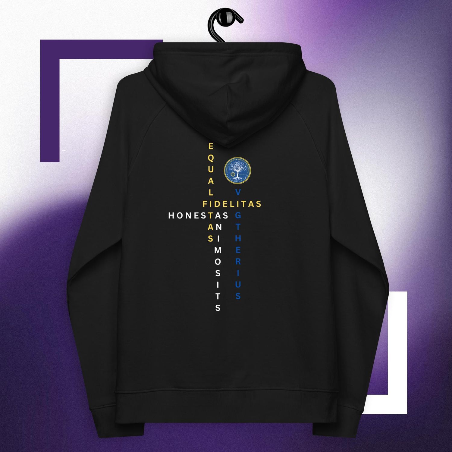 Unisex eco raglan hoodie