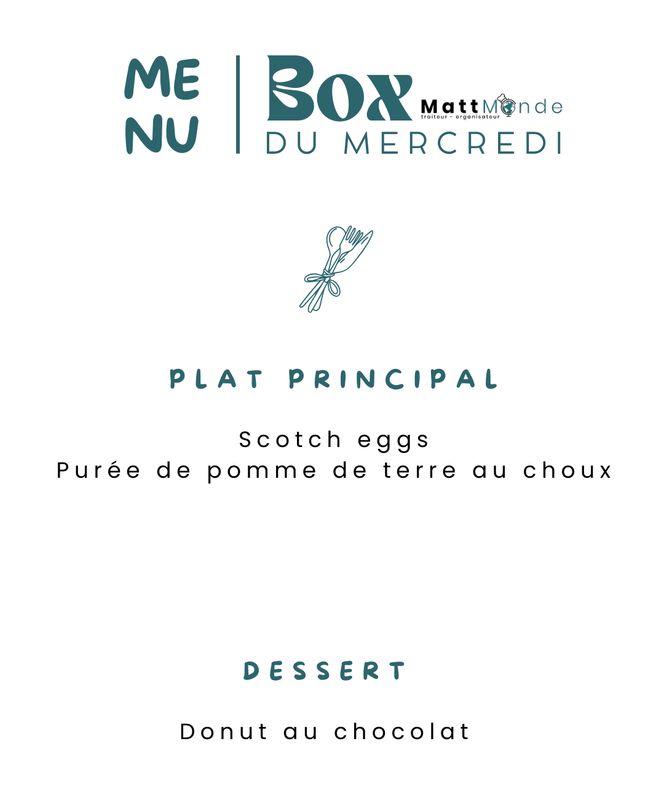 MERCREDIS BOX - Plat uniquement
