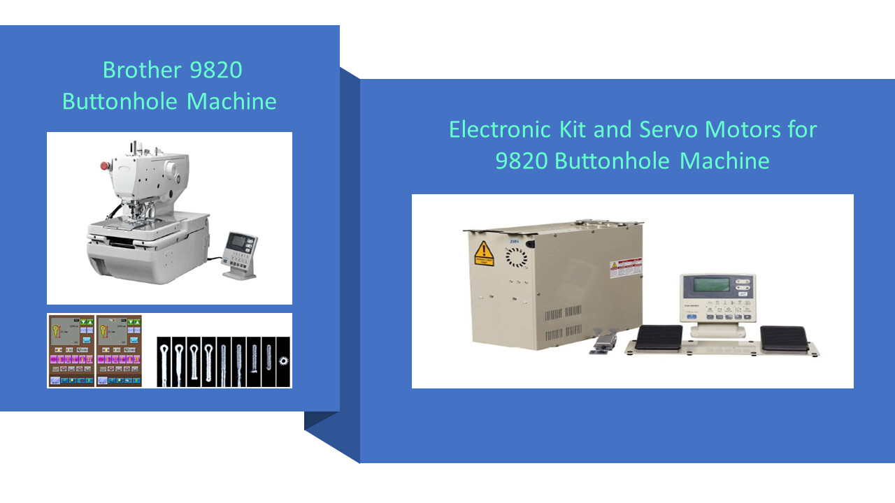 Replacing Electronic Kit and Servo Motors for 9820 Buttonhole Machine