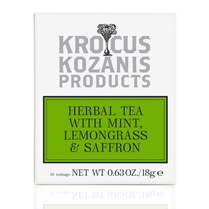 [Krocus Kozanis Products] 希臘薄荷檸檬草&amp;番紅花茶飲組(3盒含運組)