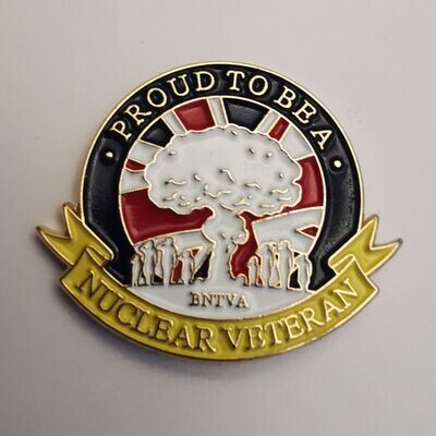 Proud to be a Nuclear Veteran - Pin badge