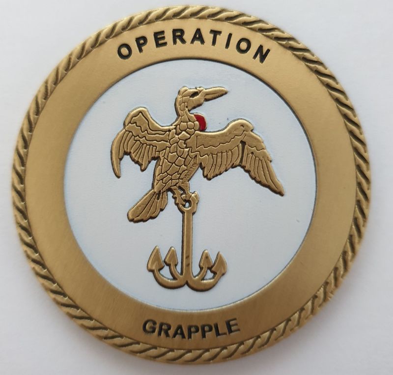 Operation Grapple Challenge coin