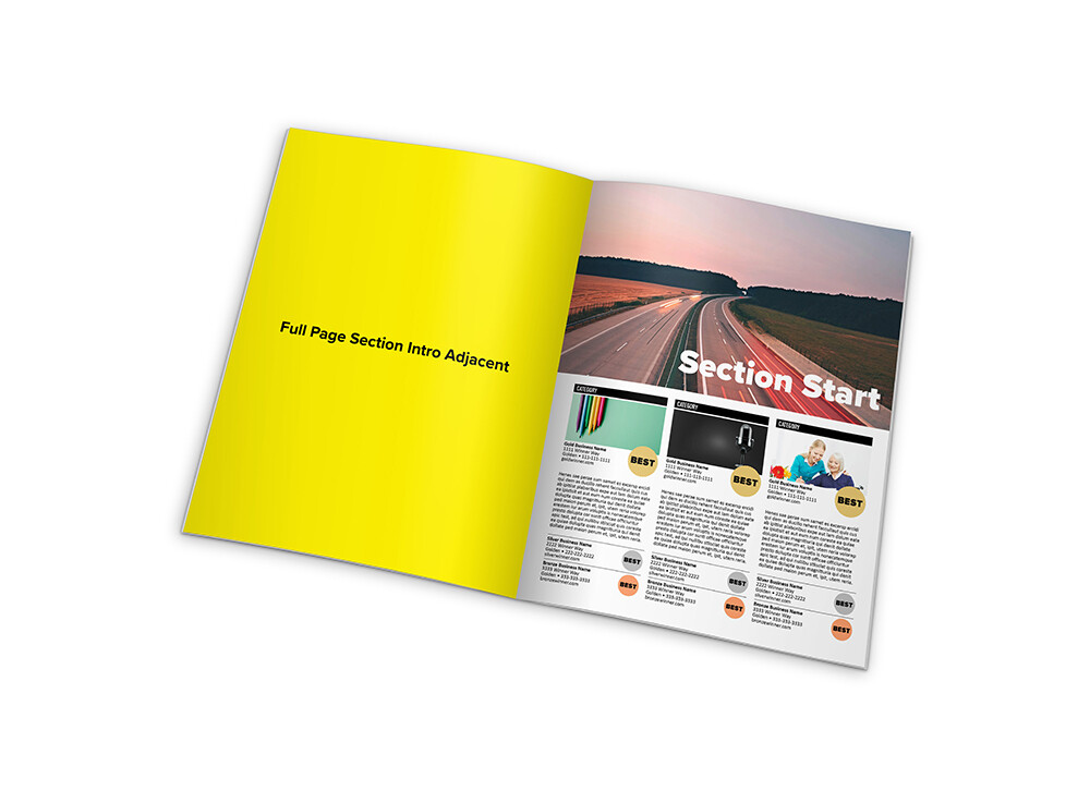 Winner's Magazine Full Page Section Intro