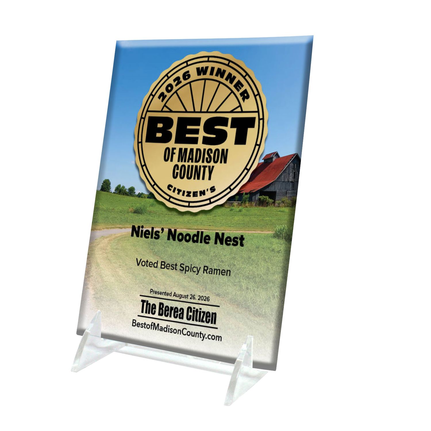 Crystal Keepsake Plaque