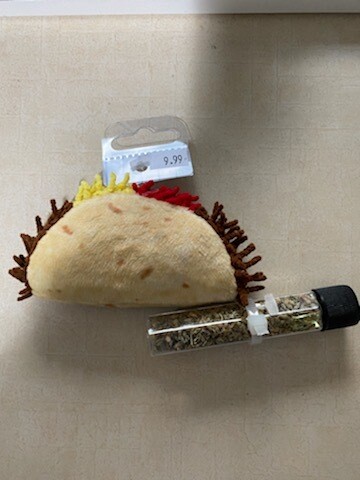 Frisco Taco And Refillable Catnip Cat Toy