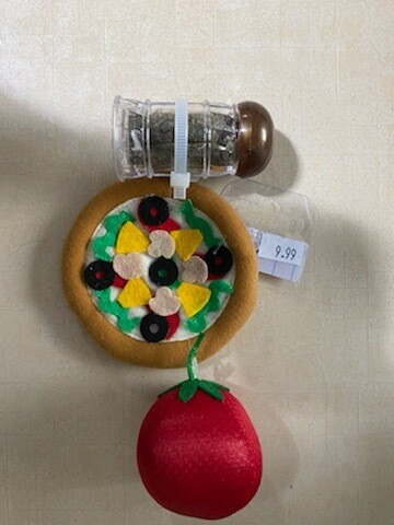 Frisco Pizza Tomato And Cat Nip Shaker Cat Toy