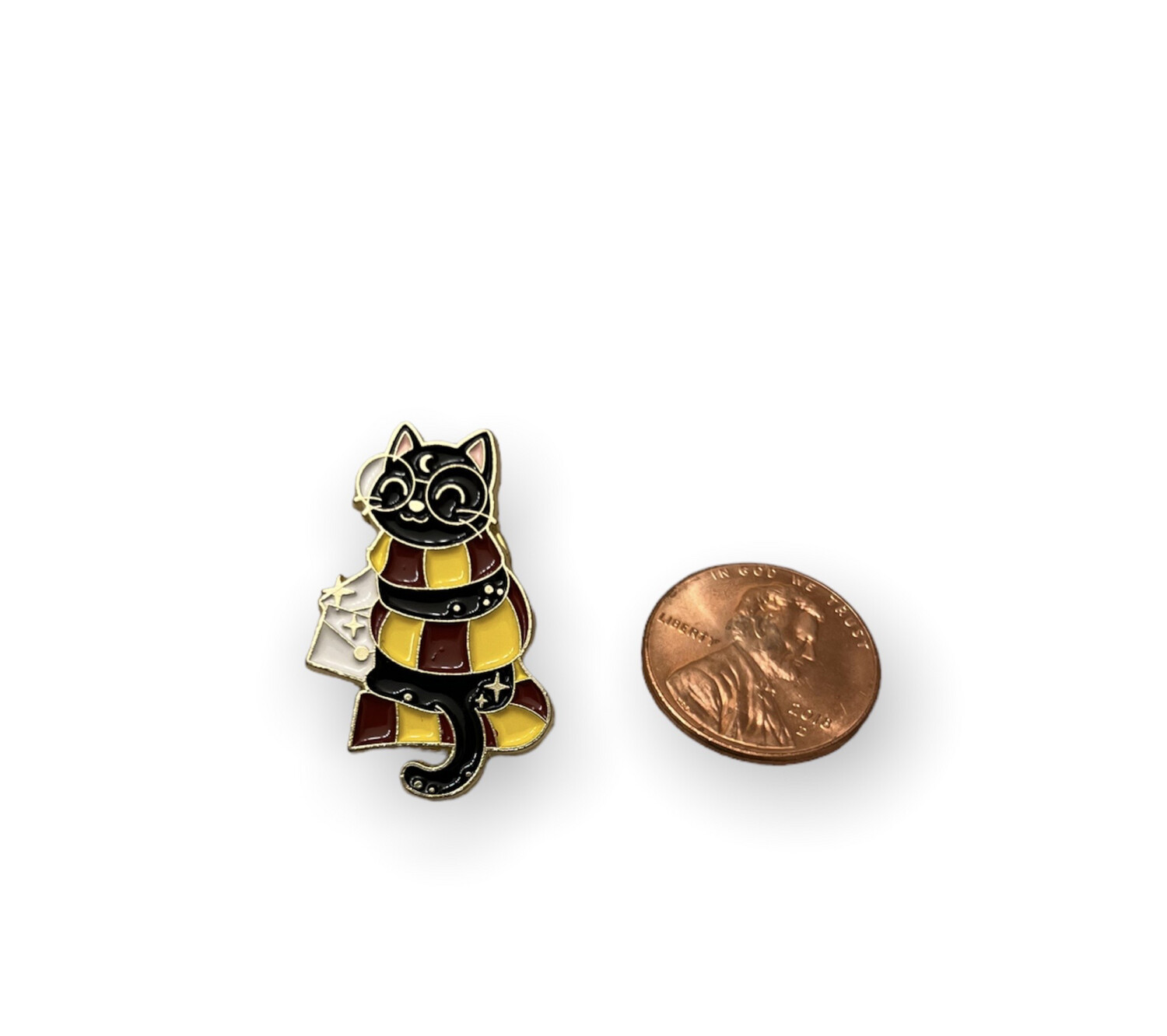 Scary Kitty Metal Pin