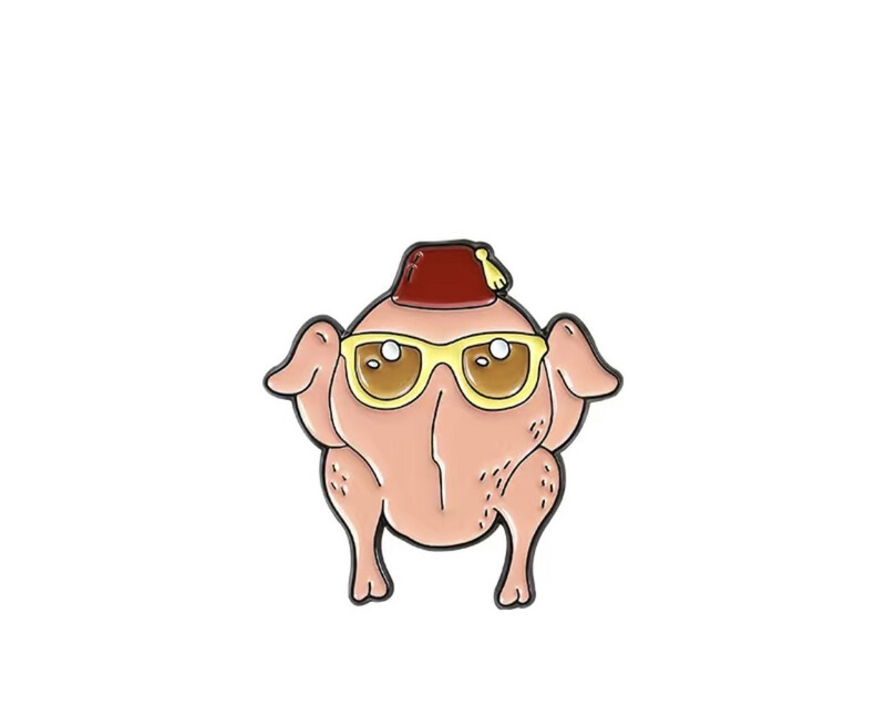 Friends Themed Turkey Metal Pin