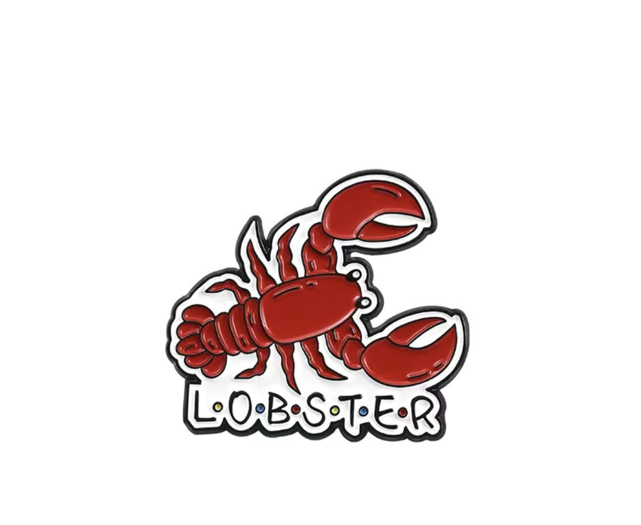 Friends Themed Lobster Metal Pin