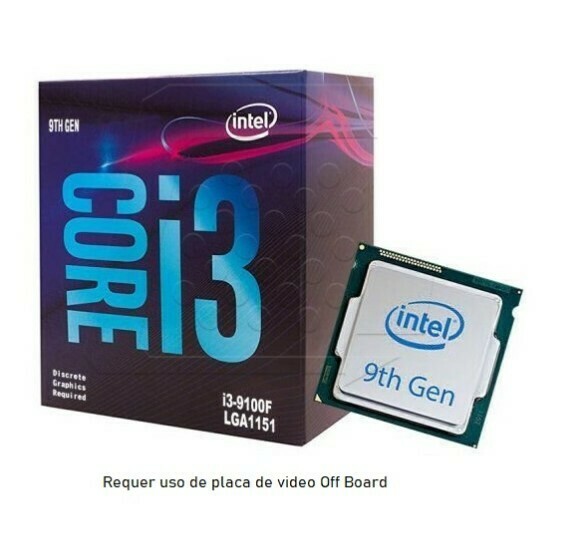 Processador Intel Core i3-9100F, Coffee Lake, 6MB, 3.6GHz (4.2GHz Max Turbo), LGA 1151, Sem Vídeo - INTEL