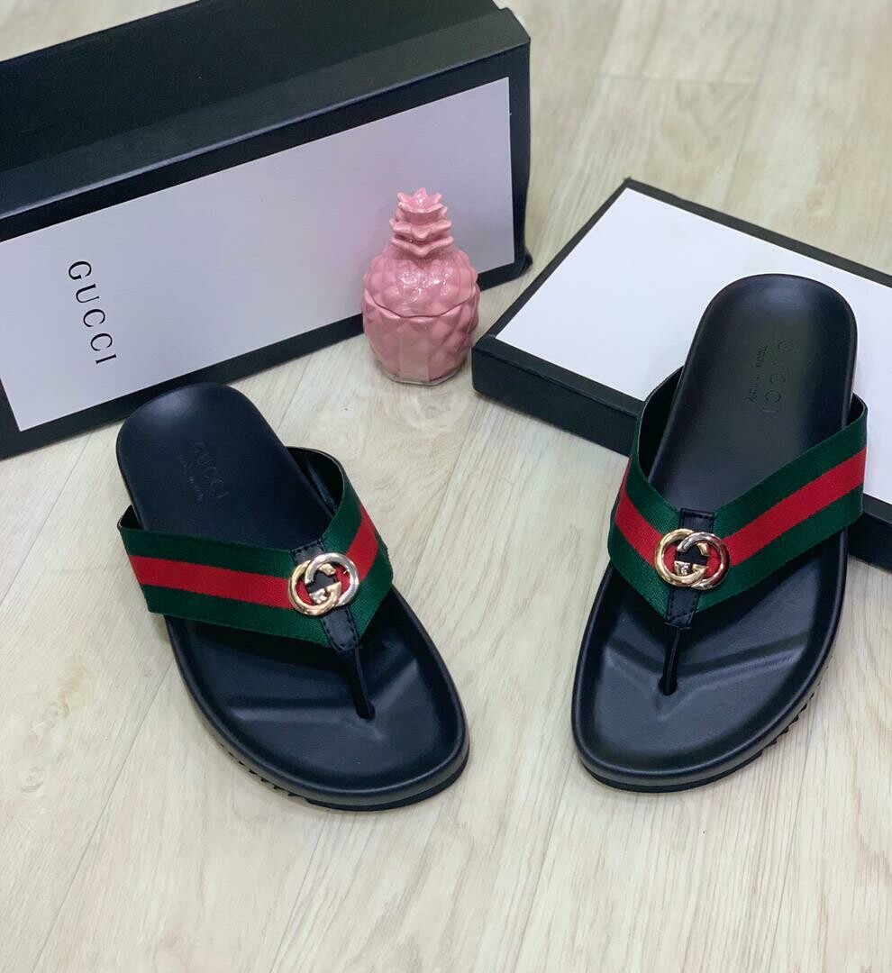 gucci palm slippers