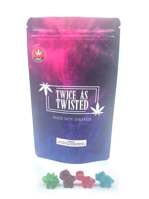 Twice As Twisted Mini Dino 20x10mg Assorted