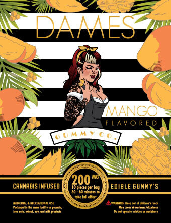 Dames - THC Gummies SOUR MANGO
