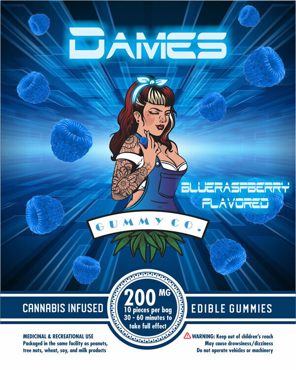 Dames - THC Gummies BLUE RASPBERRY