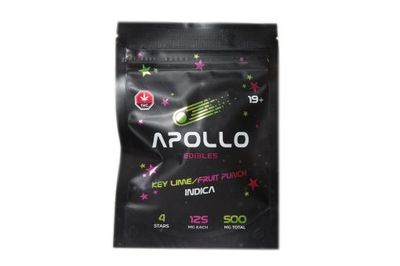 APOLLO - Key Lime/Fruit Punch Shooting Stars 500mg THC Indica
