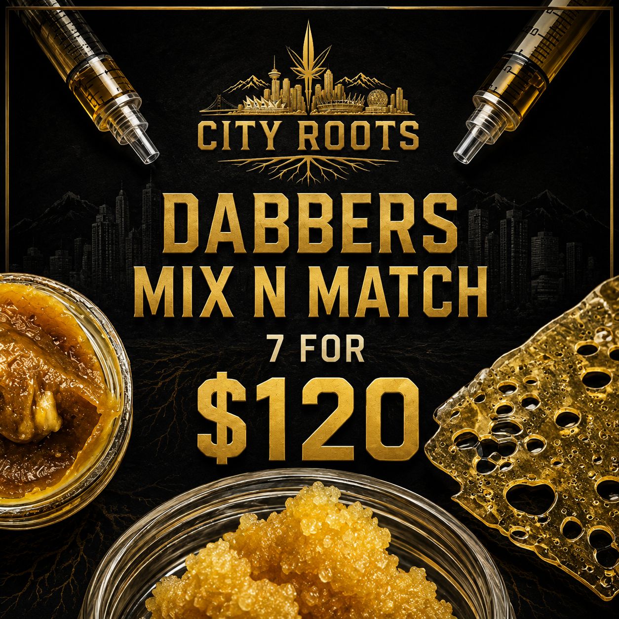 DABBERS MIX N MATCH 7 FOR $120