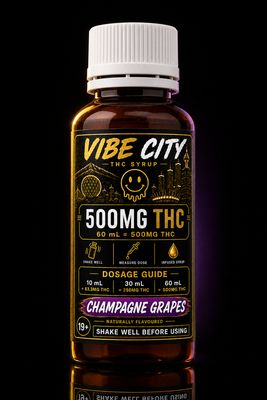 Vibe City 500MG THC Syrup – 60 mL