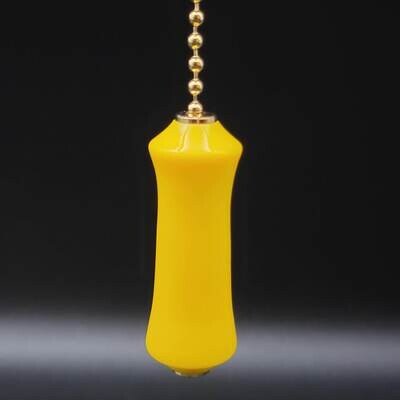 Yellow Pull Chain with Gold Finish
