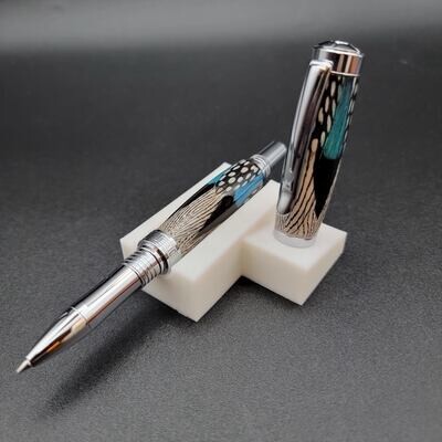Jr Citizen Mixed Feathers Rollerball Pen with Chrome Finish