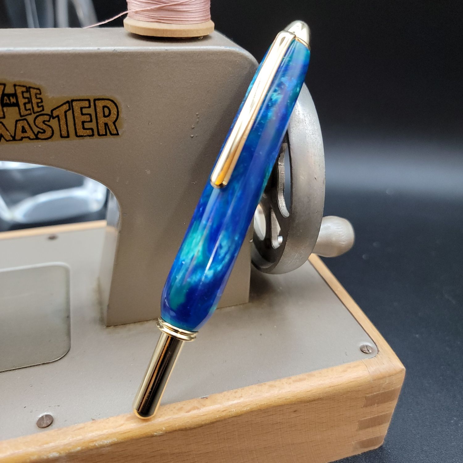 Blue Mixed Seam Ripper with Gold Finish