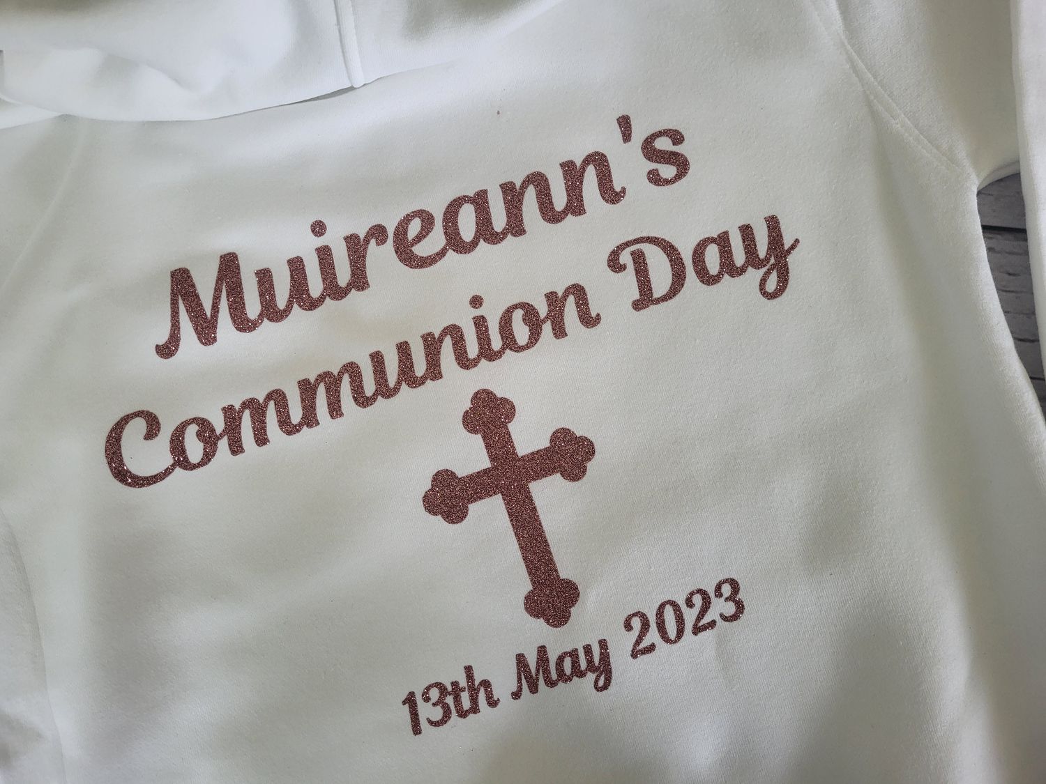 Personalised Communion Zipped Hoodie - Special Offer