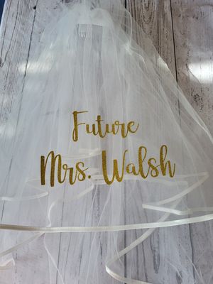 Personalised Bridal Veil - Hen Party