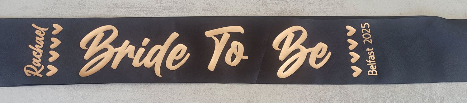 Personalised Bride-To-Be / Hen Party Sash