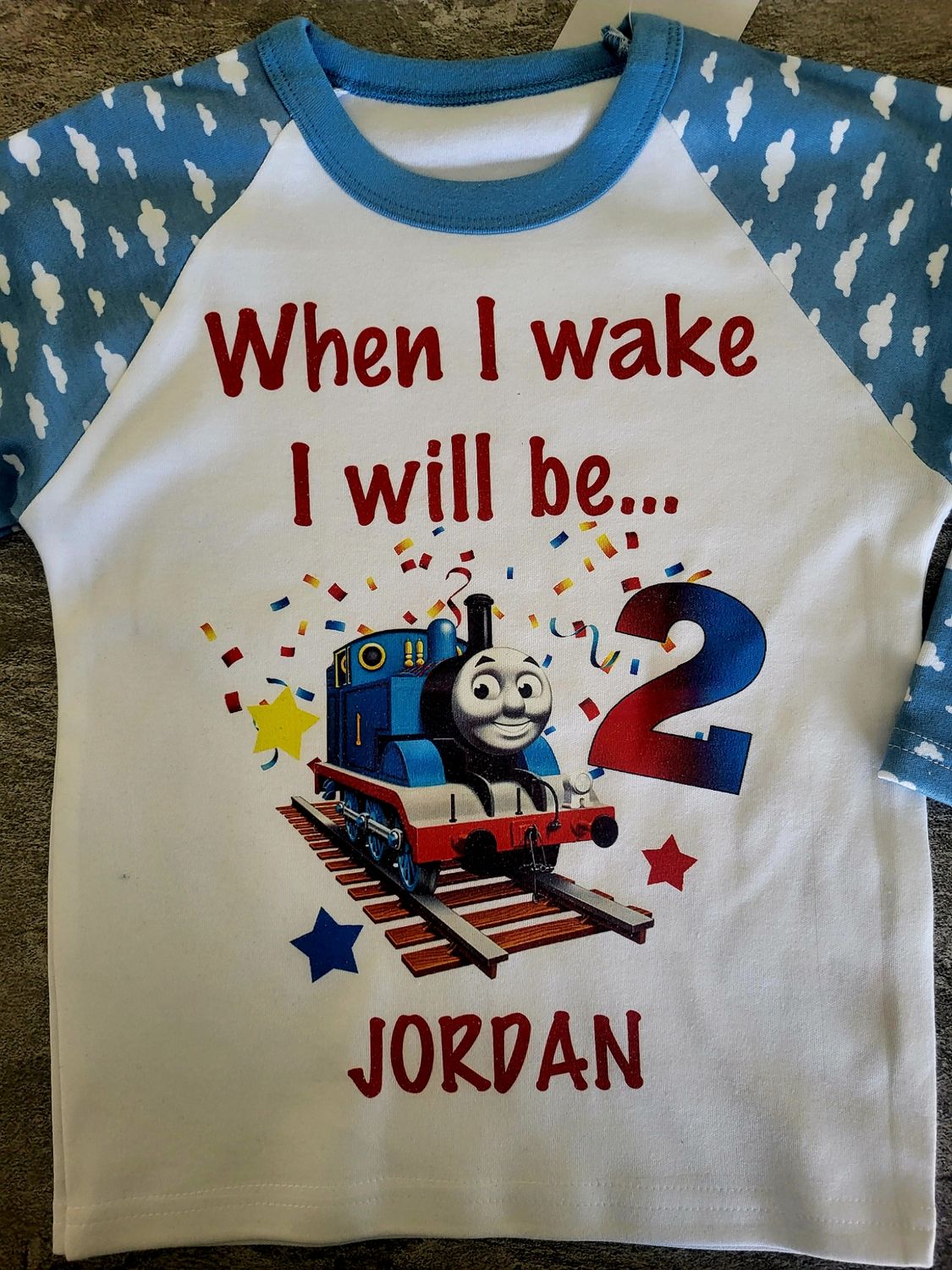 Birthday PJs - Thomas the tank engine 