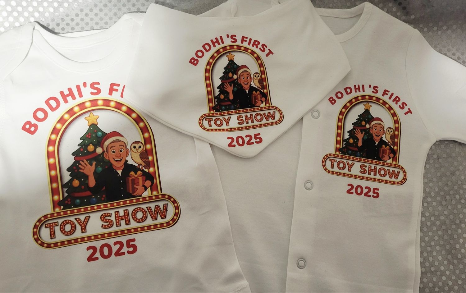 Baby Bib, Gro &amp; Vest Set - 1st Toy Show