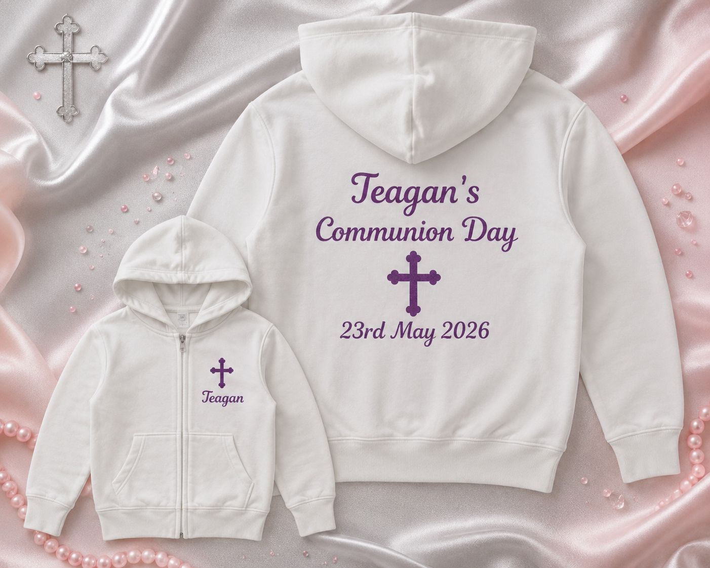 Personalised Communion Zipped Hoodie - Special Offer
