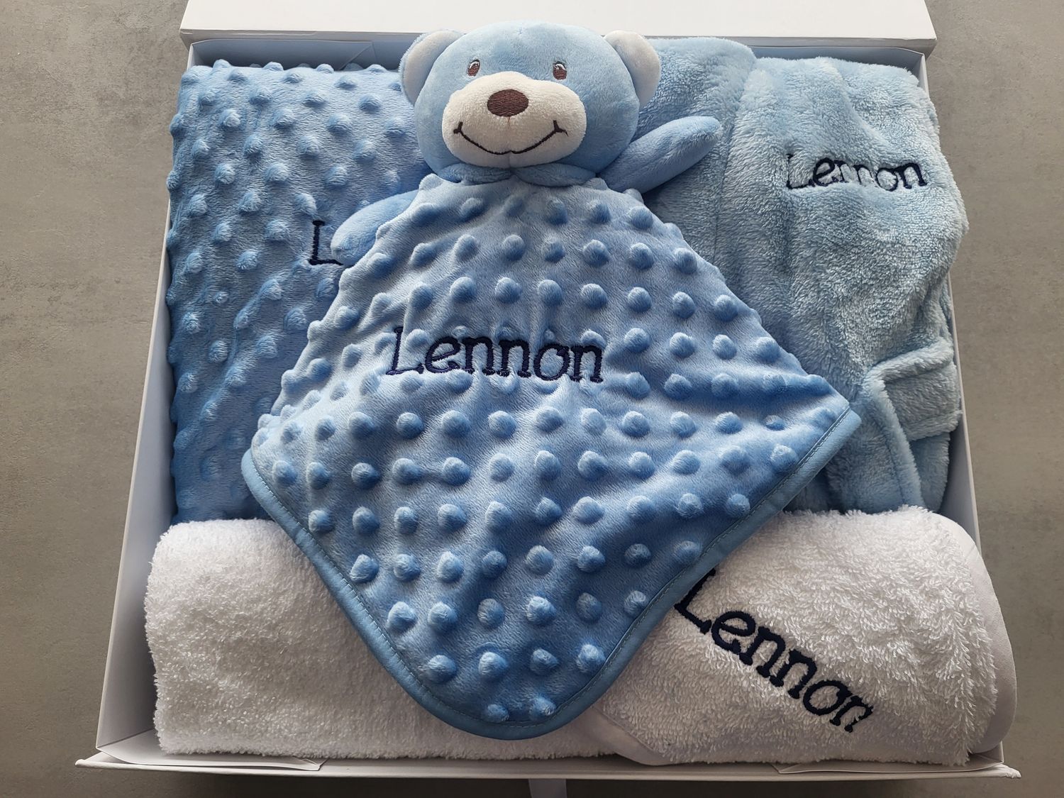Personalised New Baby Gift Set  A