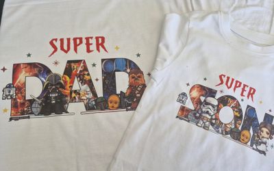Matching Dad &amp; Son Star Wars Inspired T-Shirt set - Fathers Day