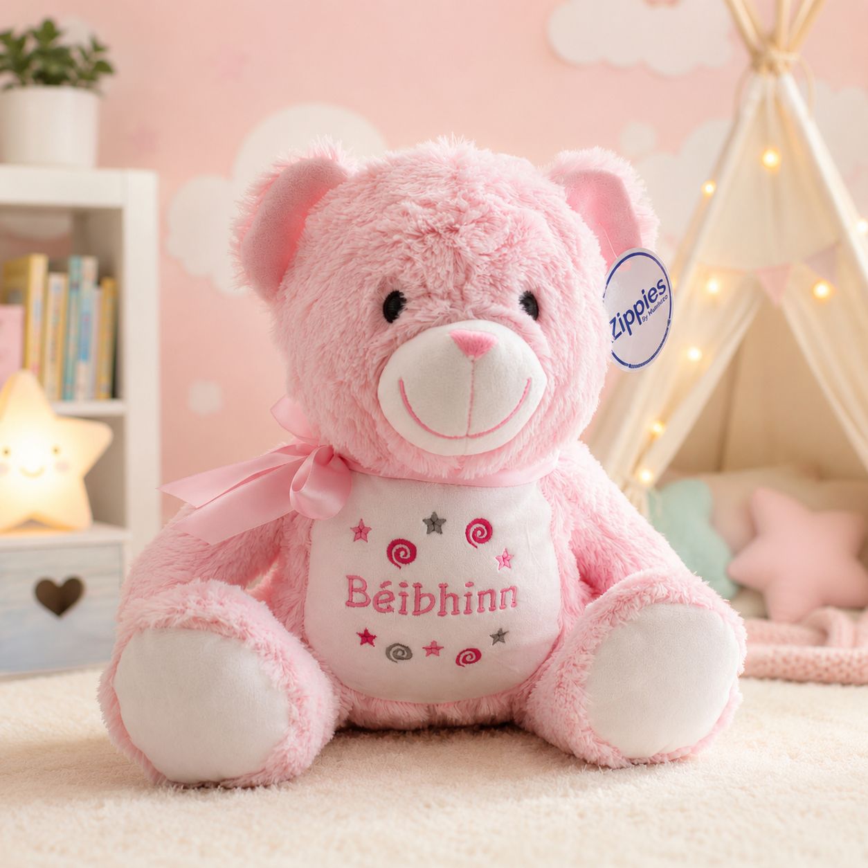 Personalised Large Mumbles New Baby Teddy Bear