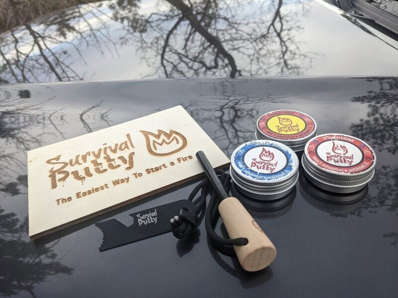 Warm Weather Survival Putty   + Ferro Rod  (FREE SHIPPING)