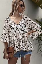 Dalmatian Ruffled Top