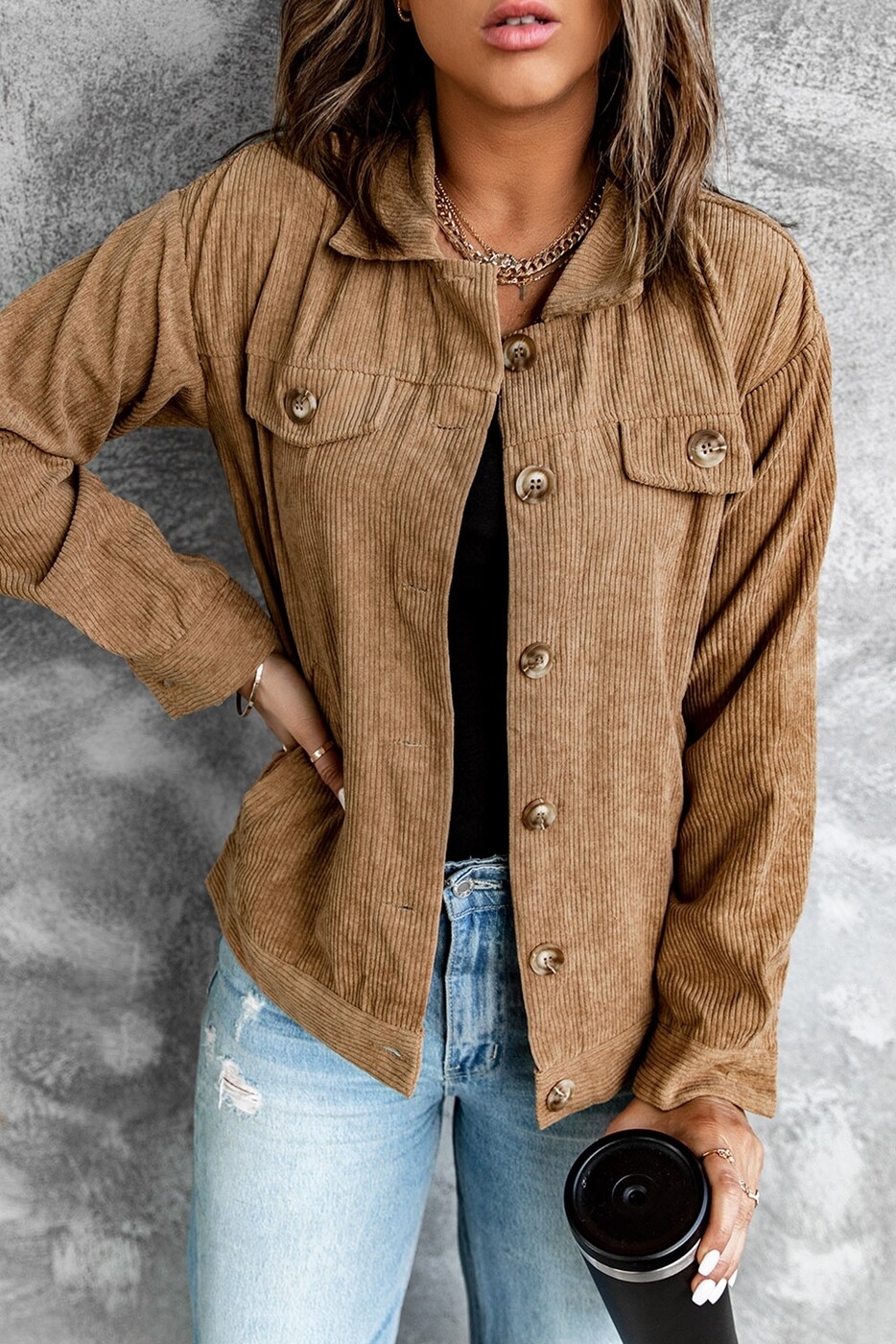 Tan Corduroy Jacket