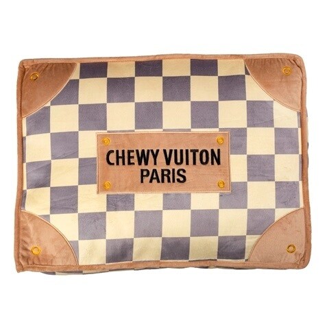Checker Chewy Vuiton Pet Bed