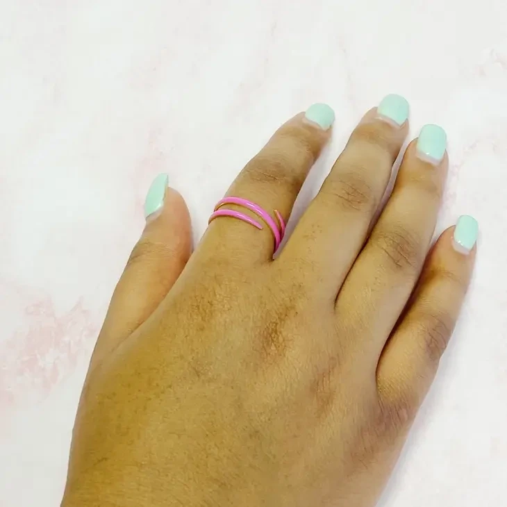 Pink Swirl Ring