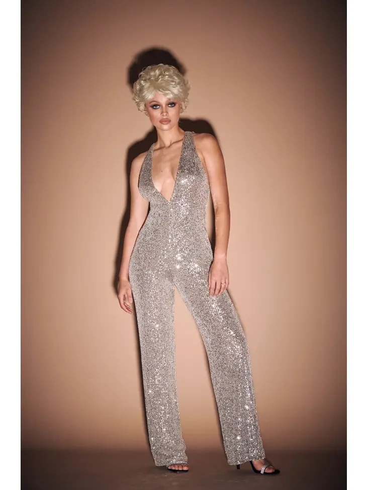 Gold Sequin Jumpsuit