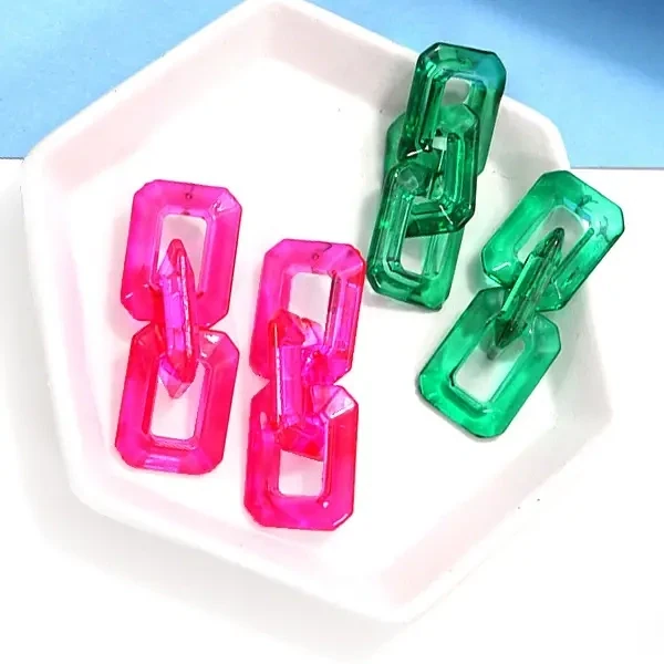Acrylic Chain Earrings