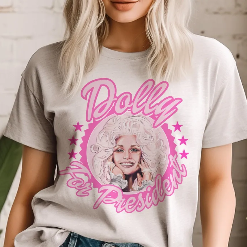 Dolly For Pres Western Graphic Tee