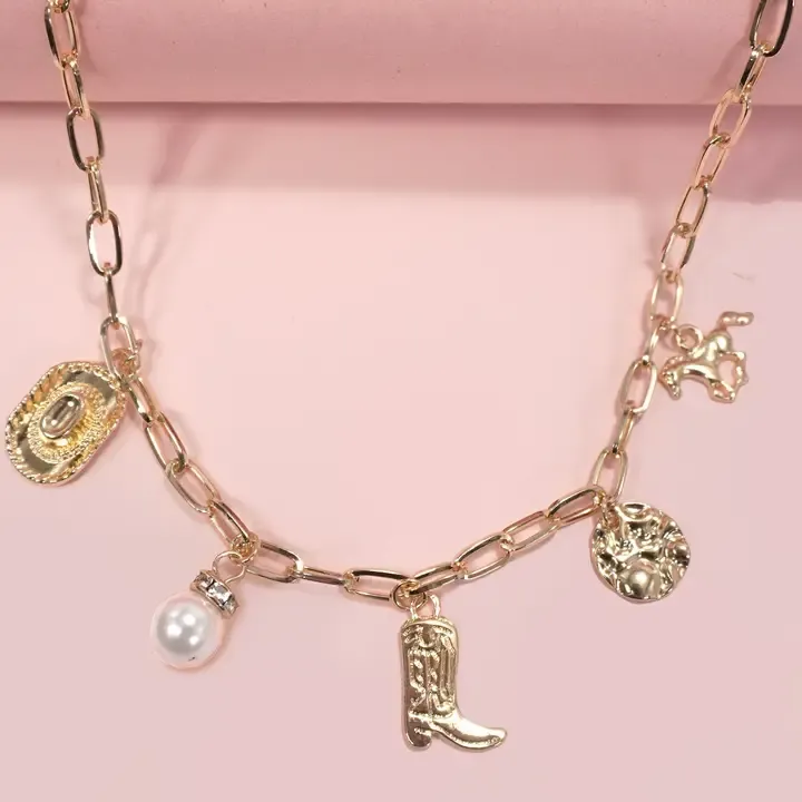 Western Charm Gold Necklace
